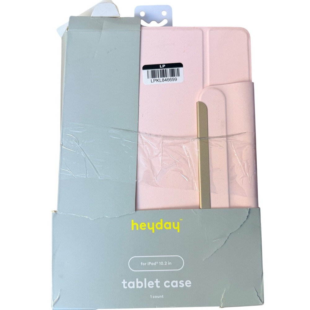 Heyday iPad 10.2 Case 7th 8th 9th Gen Cosmetic Pink Iridescent Folio Cover